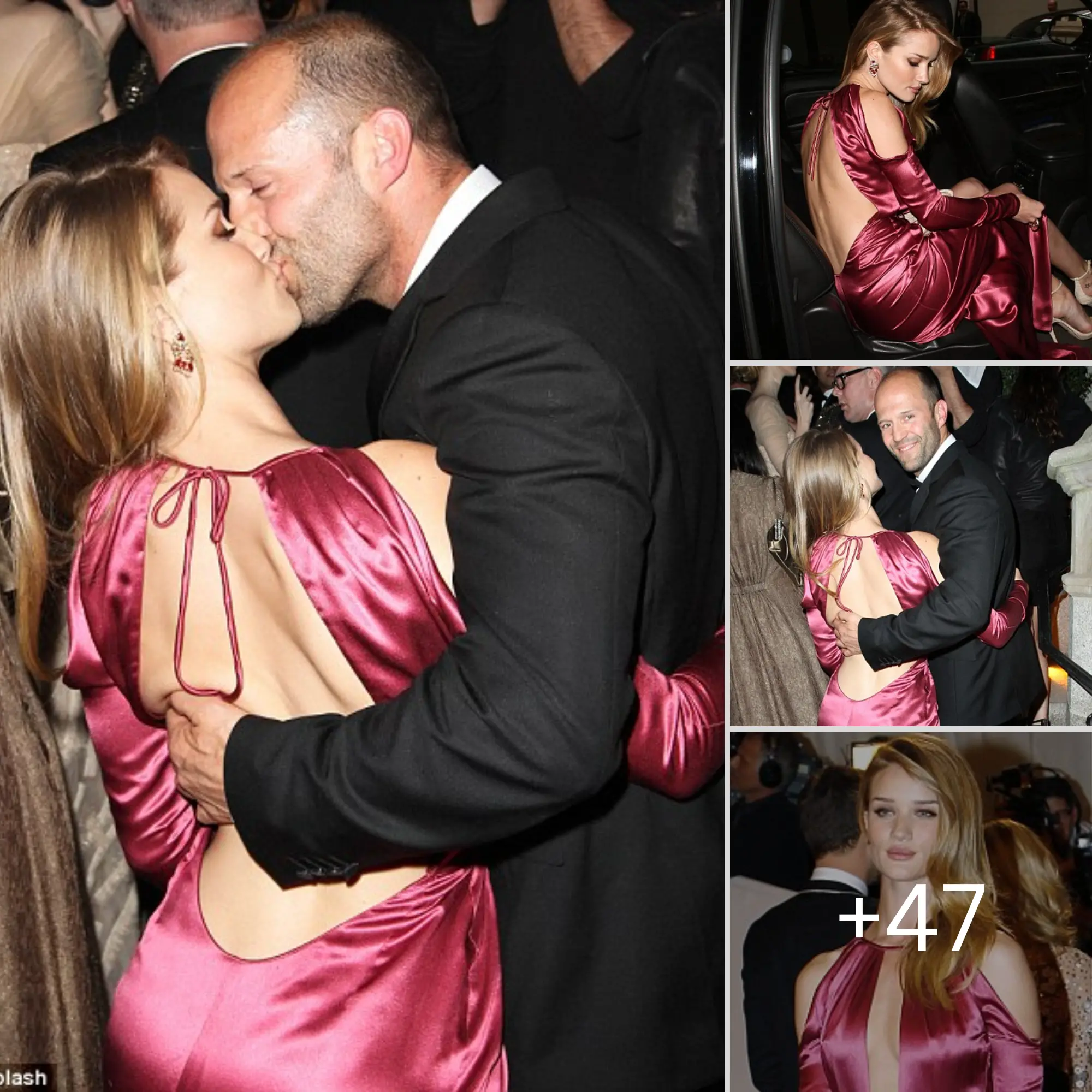 At The Met Gala Jason Statham Can T Keep His Hands Off Of Rosie