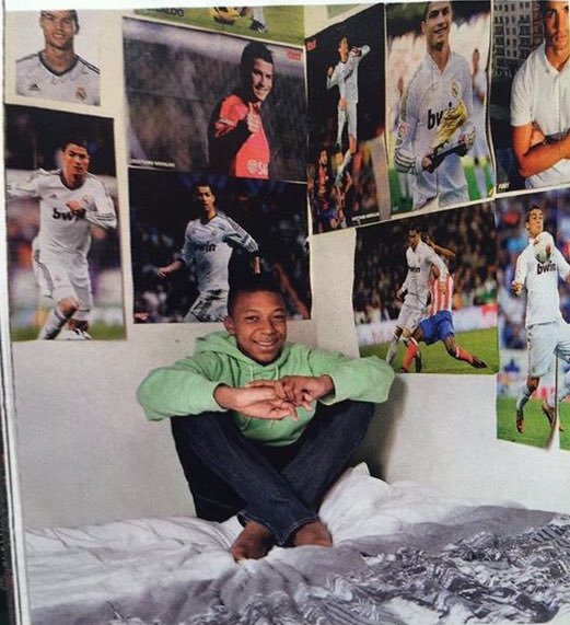 Squawka on X: "@Baileyand810 Kylian Mbappe used to have a few Cristiano  Ronaldo posters on his wall as a kid... https://t.co/0wKRB4Xdpk" / X