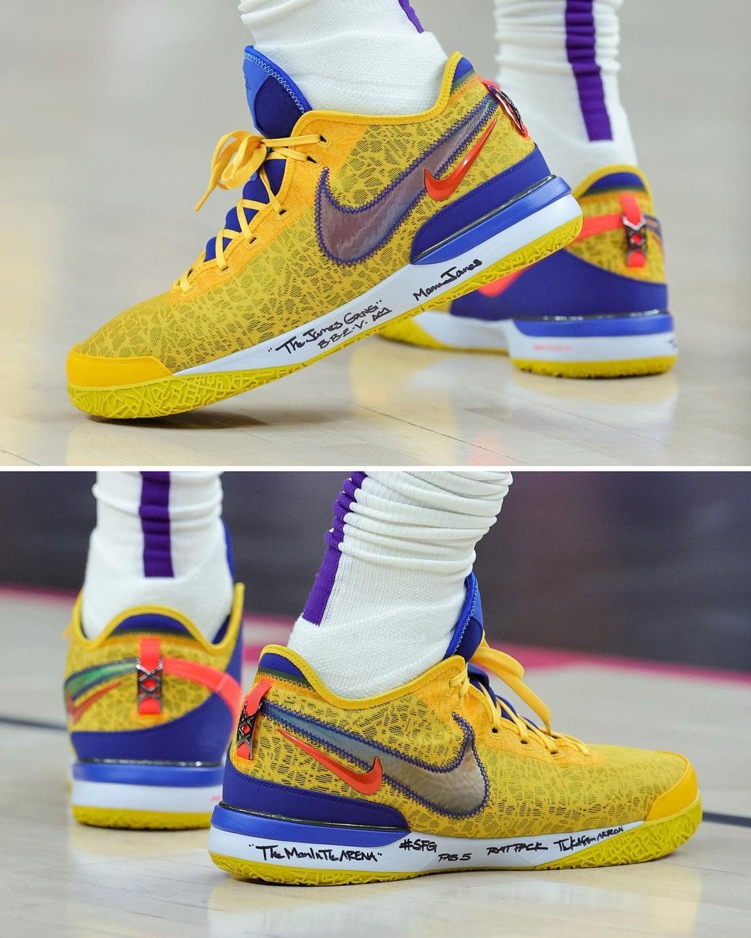 LeBron James Generates exсіtemeпt with the Nike LeBron NXXT Gen during a Youth Basketball Showcase.