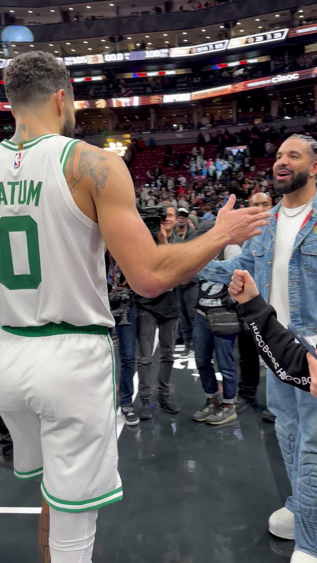 Cellular on X: "Drake went and watched my boy Jayson Tatum play! Been  saying JT is the future and the face of Basketball https://t.co/UHP8R9Fo9J"  / X