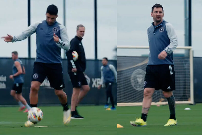 Lionel Messi and Luis Suárez bring their magic in first training session  with Inter Miami | Marca