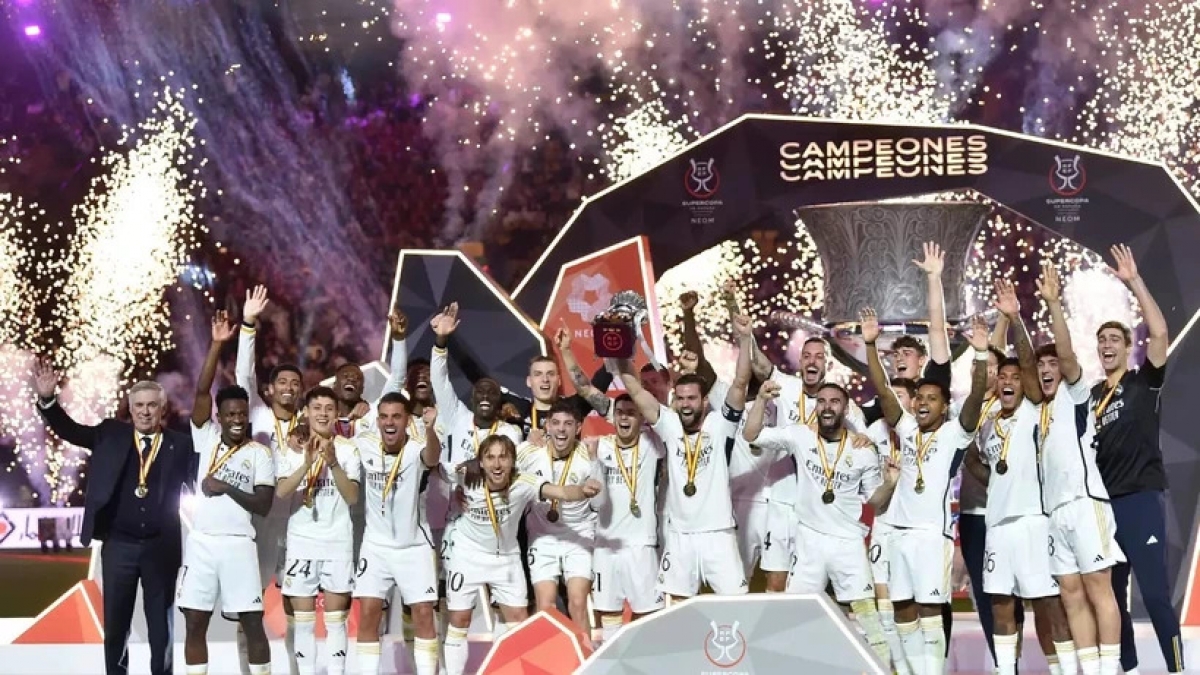 Real Madrid won the Spanish Super Cup. (Photo: Getty)