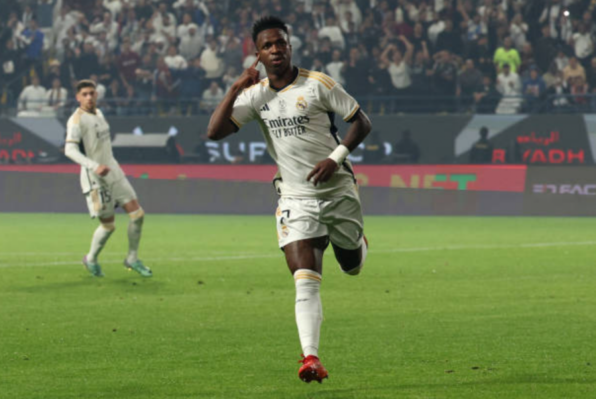 Vinicius scored a hat-trick in El Clasico. (Photo: Getty)