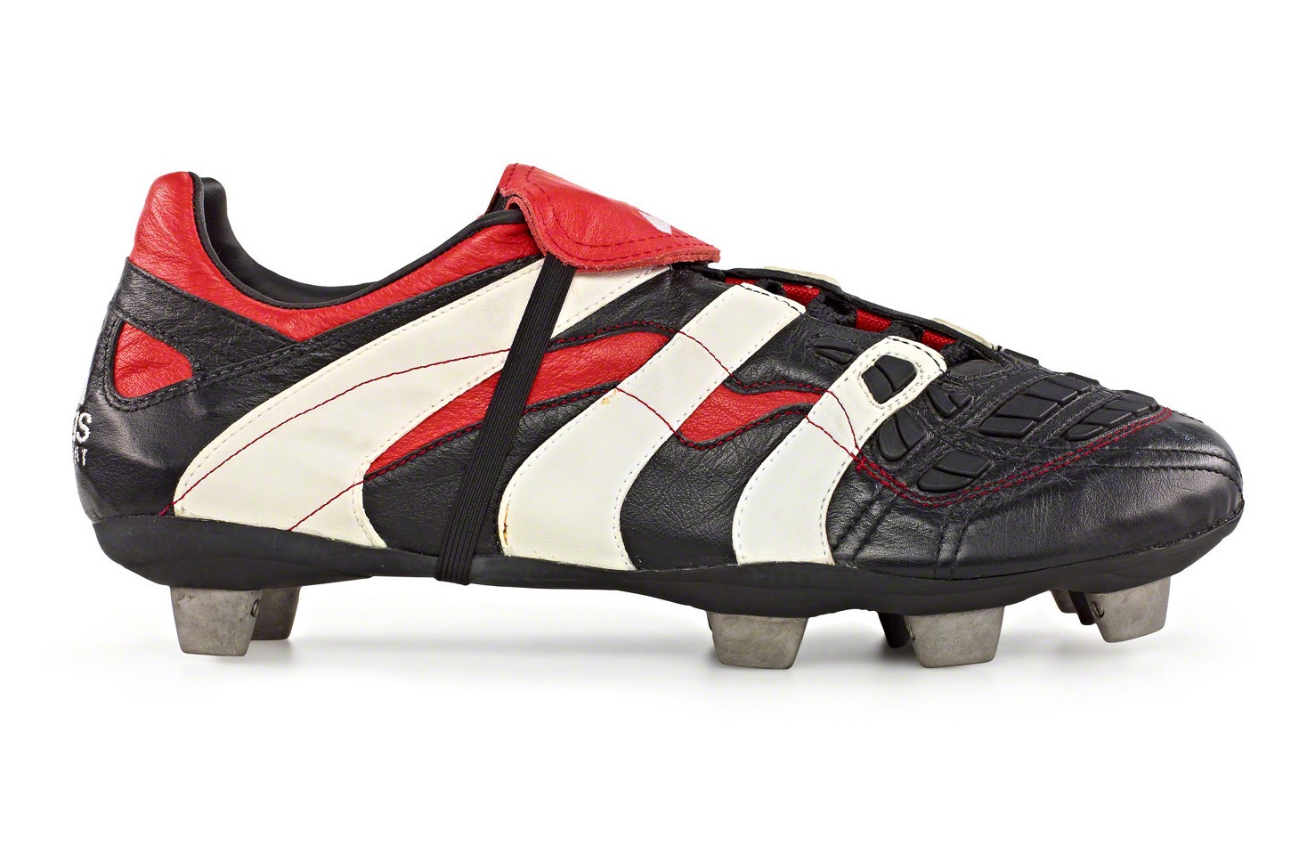 The black, white and red colourway has become synonymous with the boots