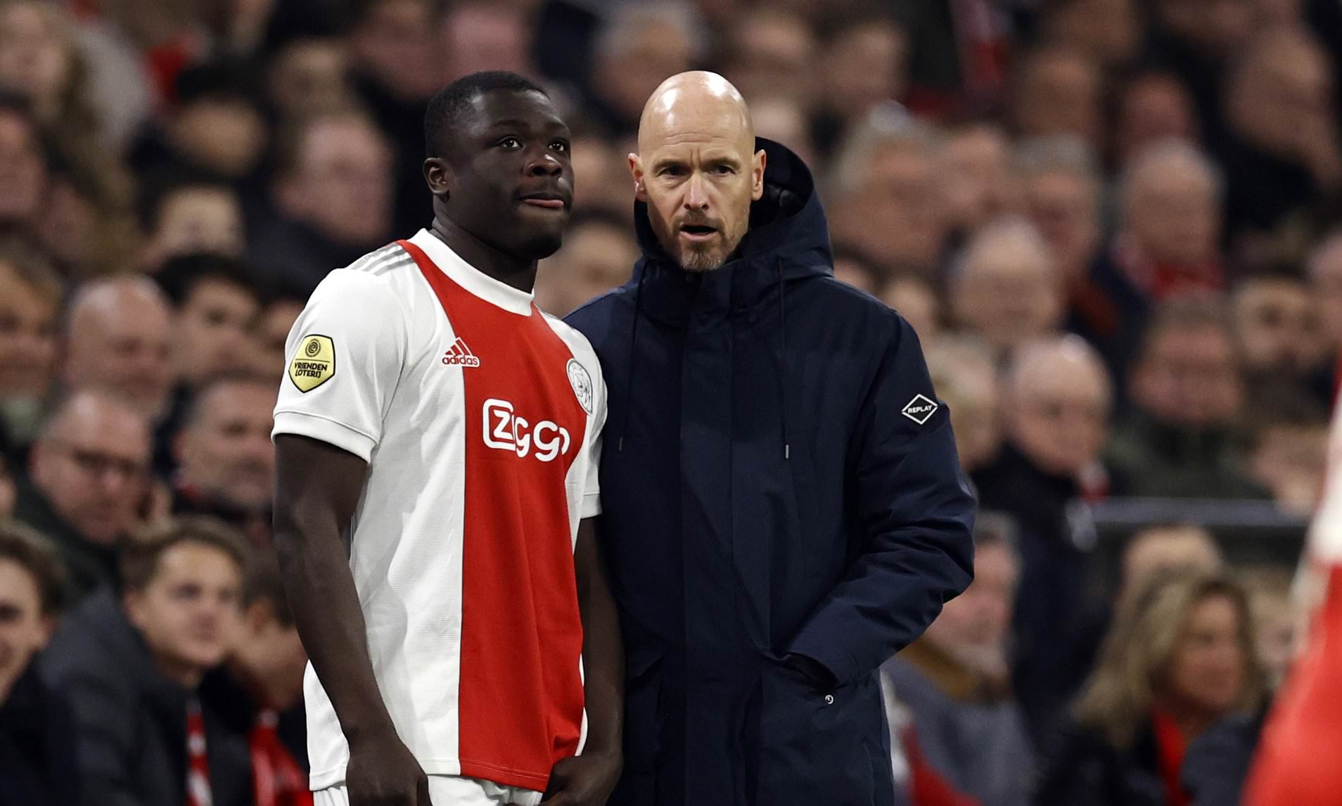 Ajax starlet Brian Brobbey jokingly asks Erik ten Hag to 'bring me with  you' to Manchester United | Daily Mail Online