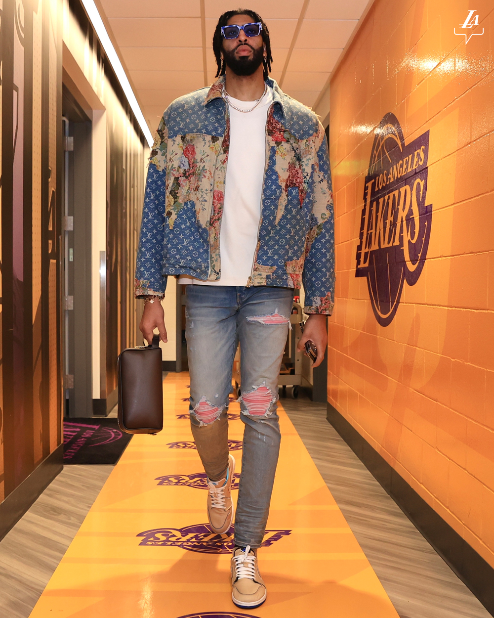 Ahead of the Lakers-Knicks matchup, Anthony Davis raises heads with a $6k Louis Vuitton jacket