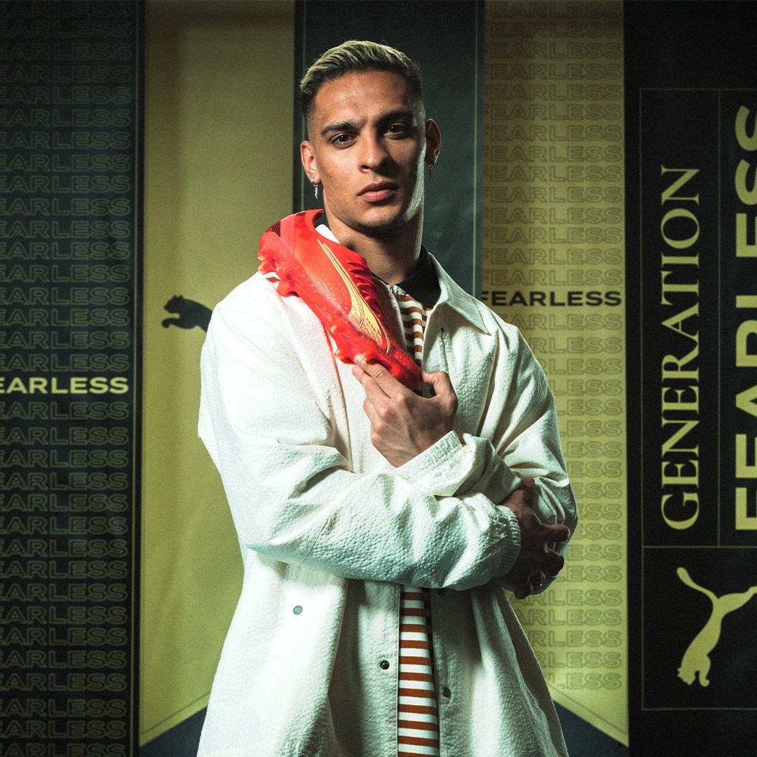 Puma unveil new Fearless boots World Cup stars Neymar, Antoine Griezmann  and Antony will wear, with Romeo Beckham also featuring in star-studded  launch | talkSPORT