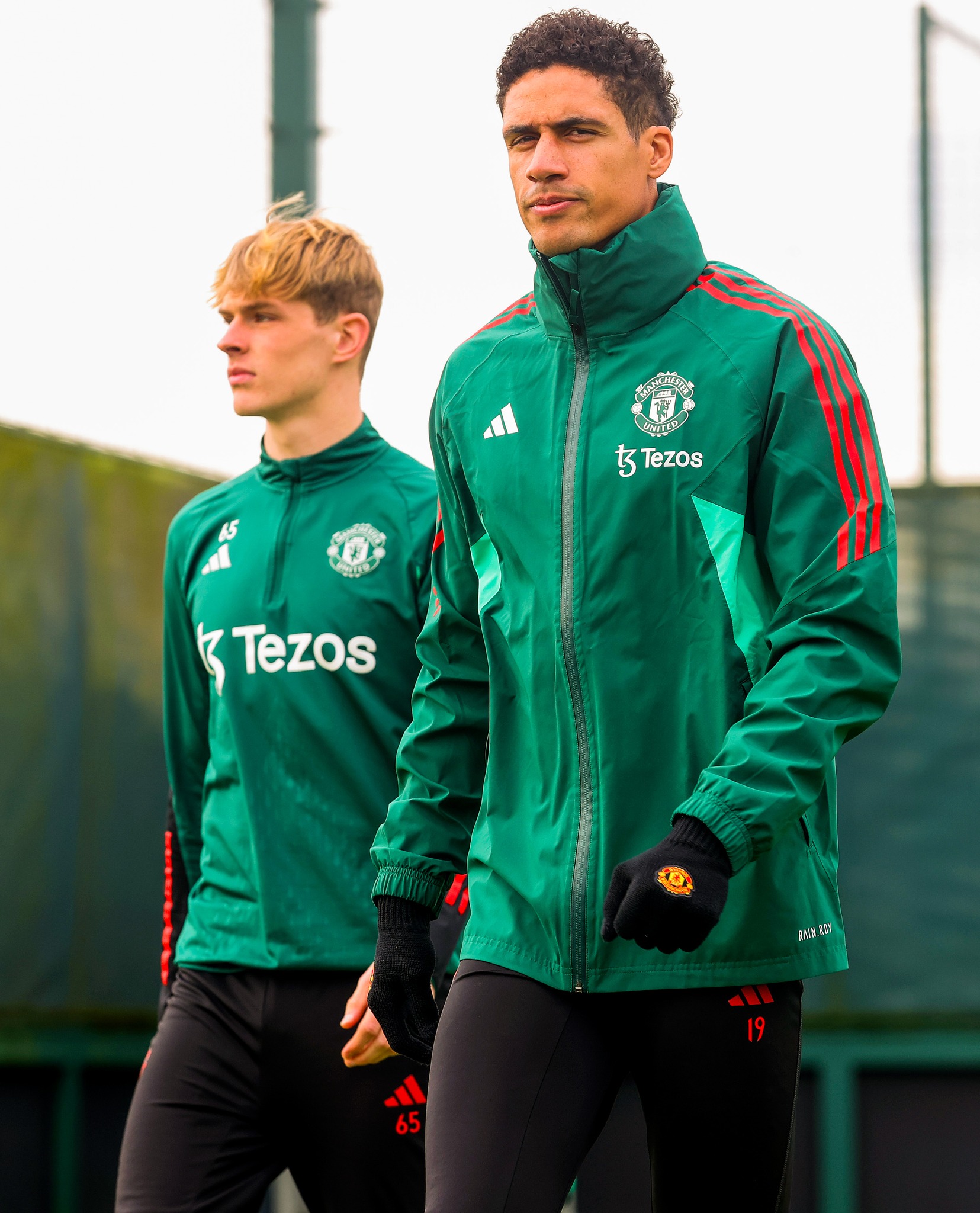 Raphael Varane and Toby Collyer.