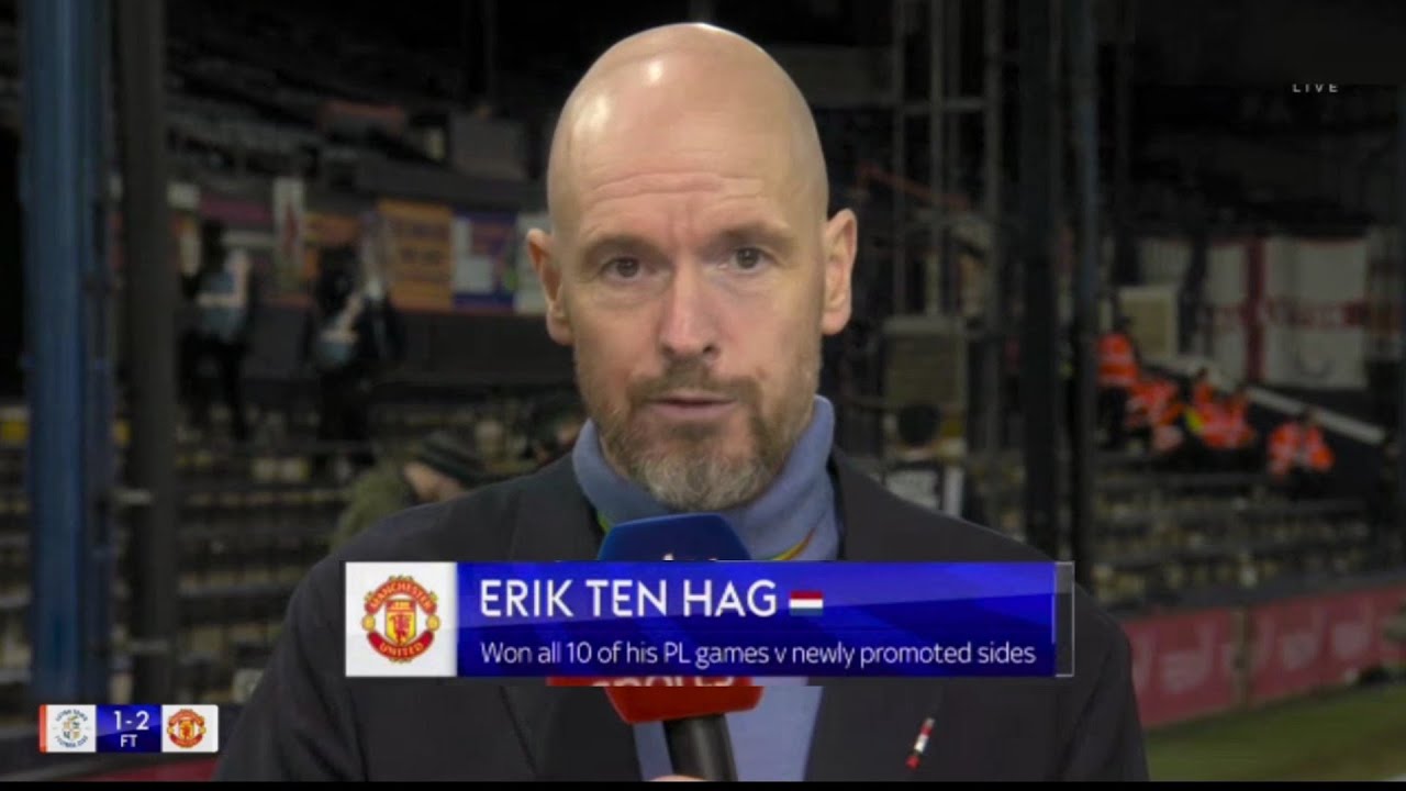 Erik Ten Hag Post Match Interview Luton Town 1 vs 2 Manchester  United18/02/2024 - YouTube