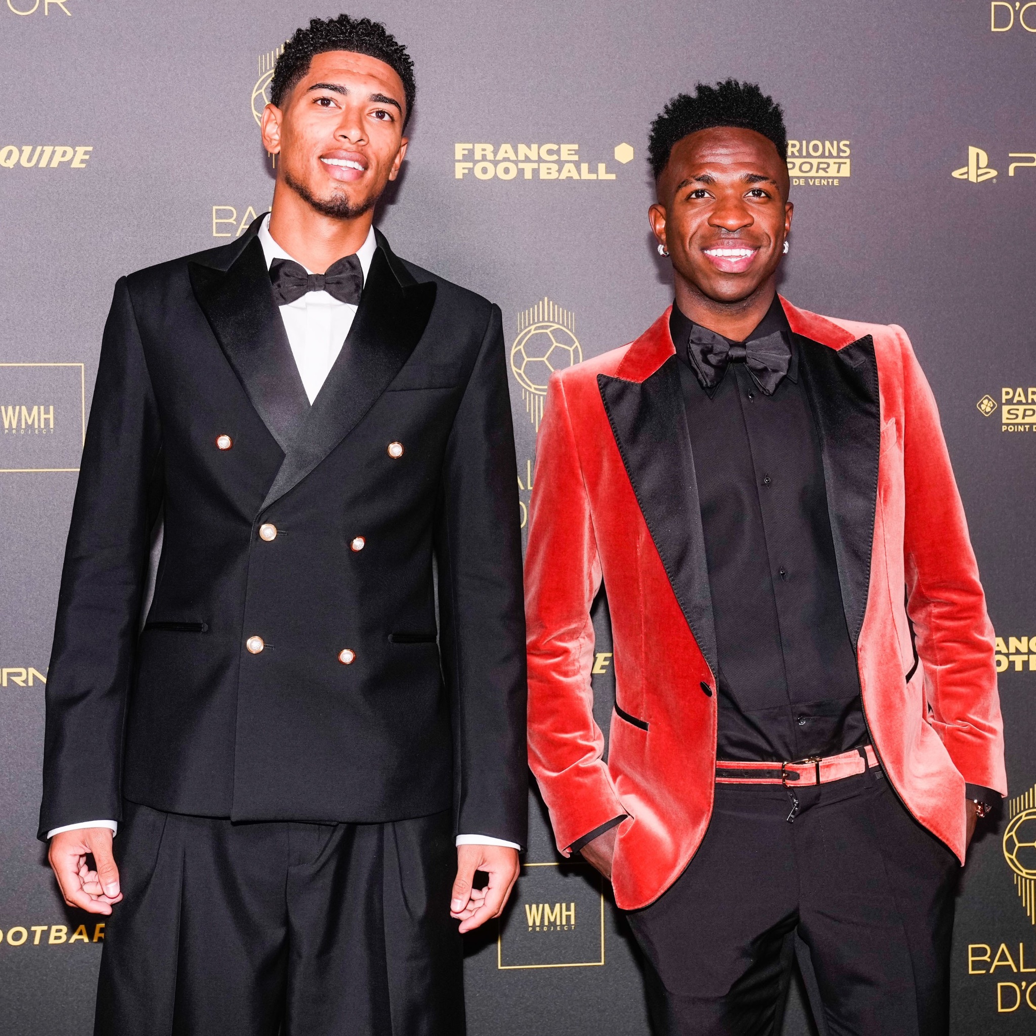 Madrid Xtra on X: "Jude Bellingham X Vinicius Jr #BallonDor What a duo.  https://t.co/IqyUd80YZa" / X