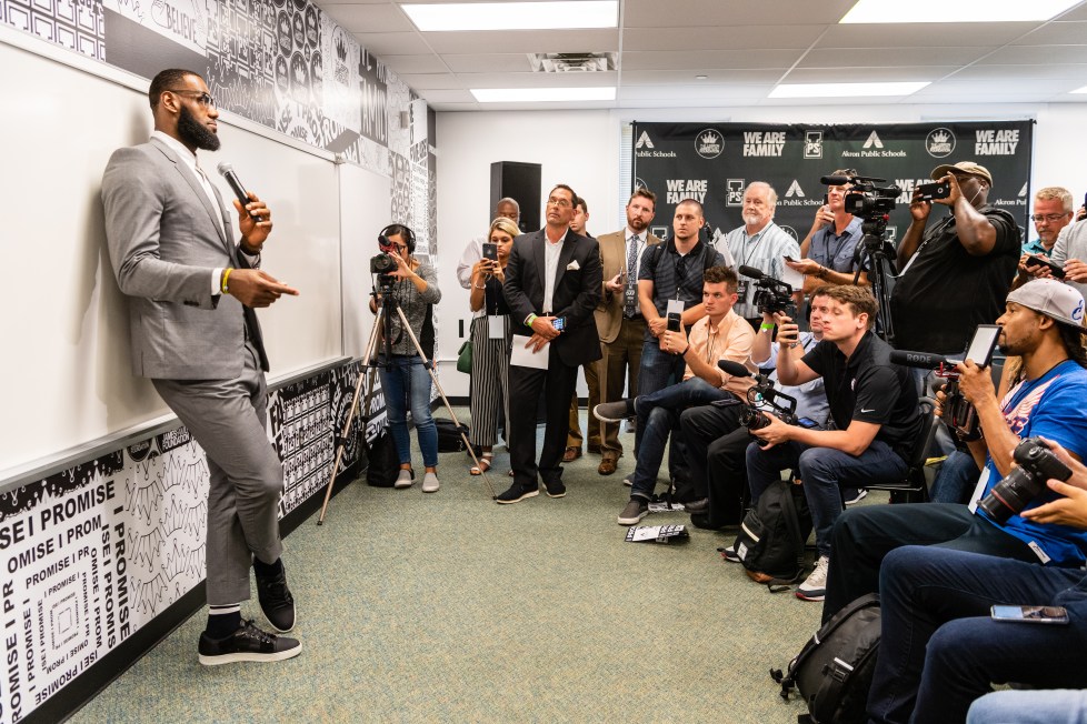 As LeBron James heads to Los Angeles, legacy remains with new school