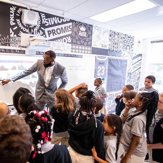 King James' gives back to his people with school for the poor