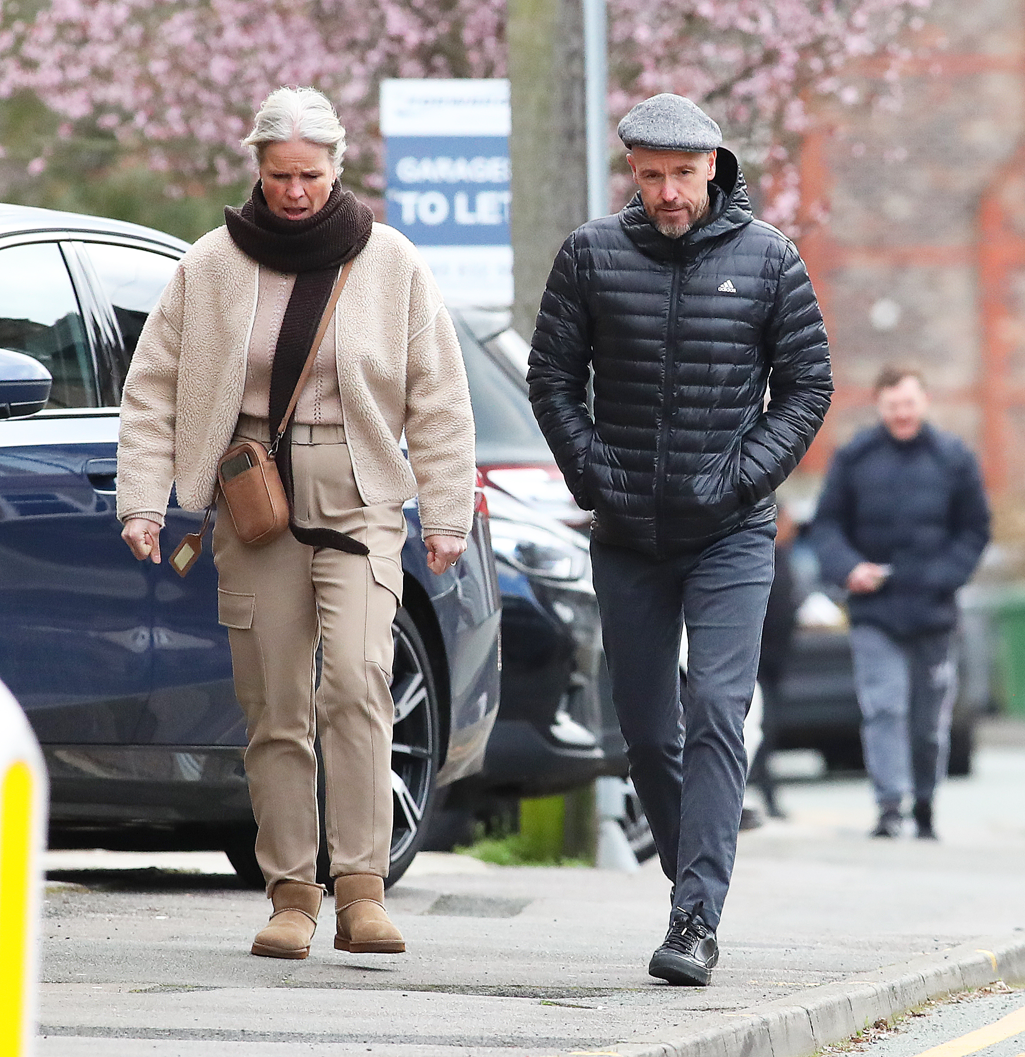 Erik ten Hag was spotted taking a walk with his wife Bianca