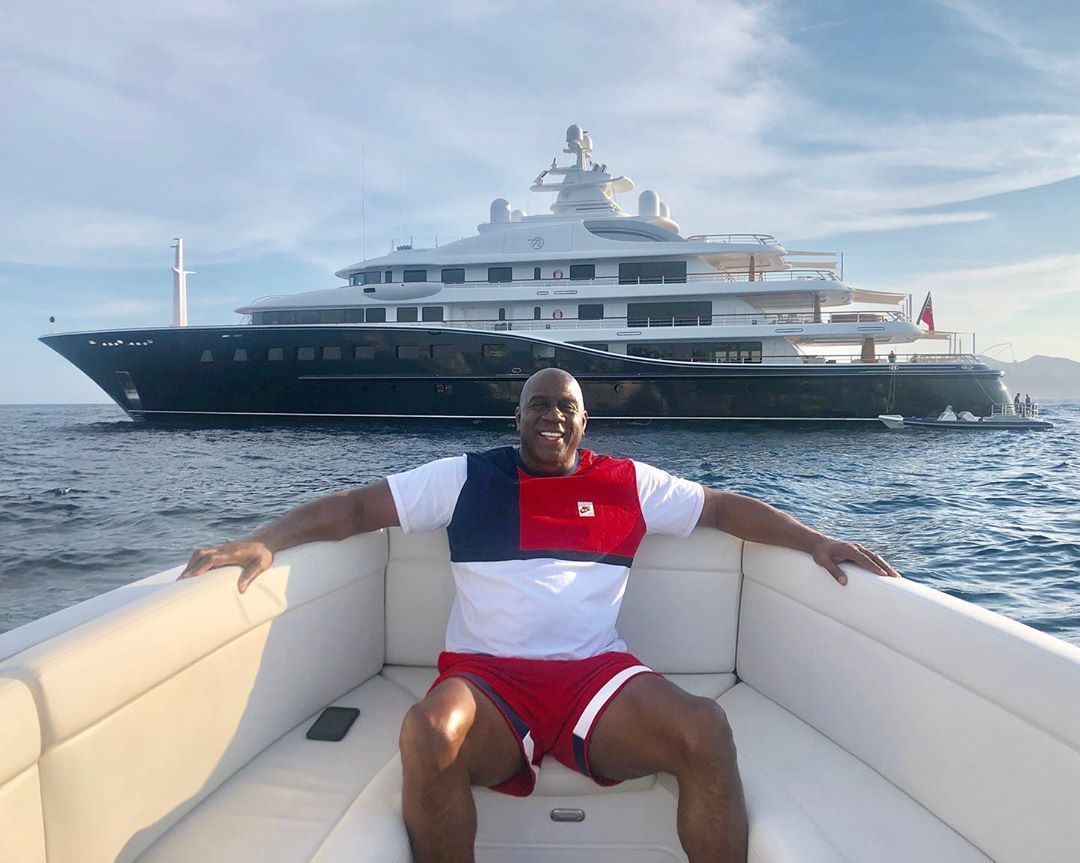 Inside Magic Johnson's $138million superyacht Aquila with nightclub and  cinema room which you can hire for $1m-a-week | The US Sun