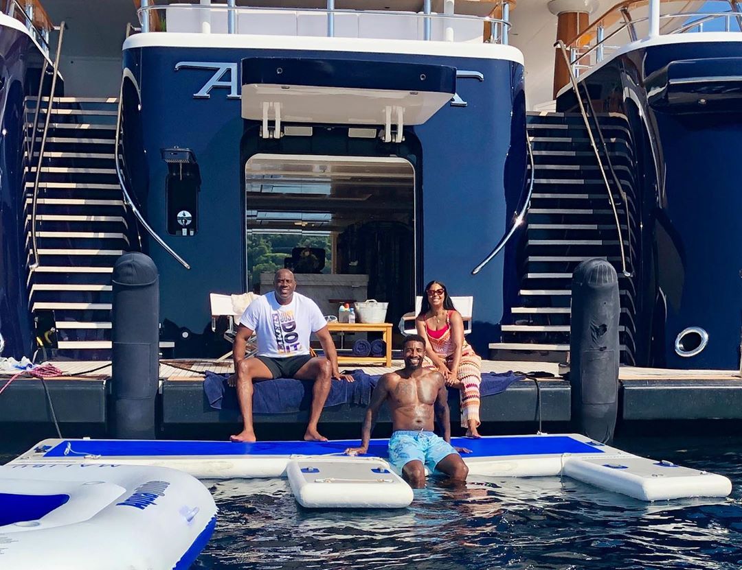 Inside Magic Johnson's $138million superyacht Aquila with nightclub and cinema room which you can hire for $1m-a-week | The US Sun