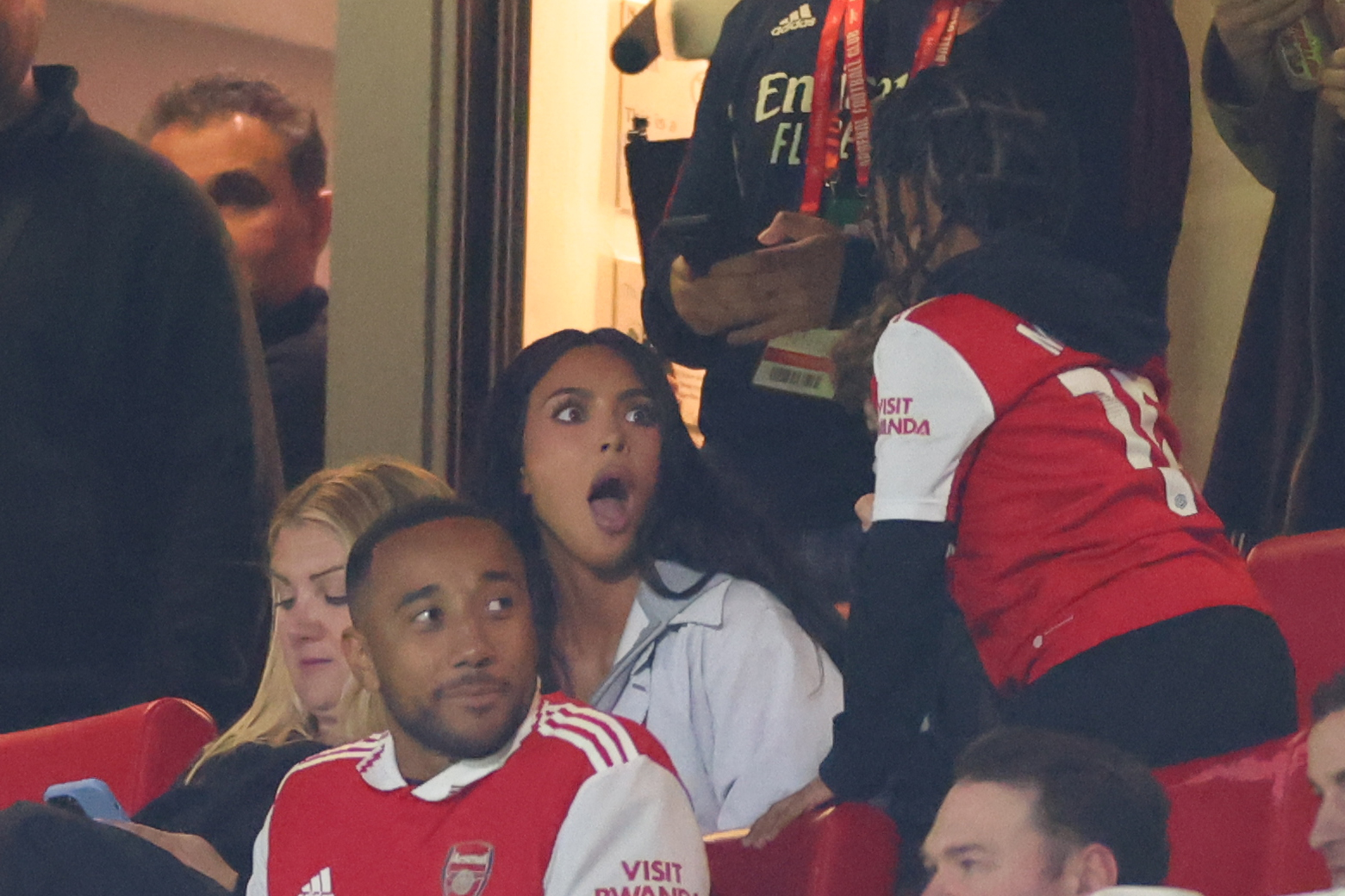 Kim K attended an Arsenal game in March