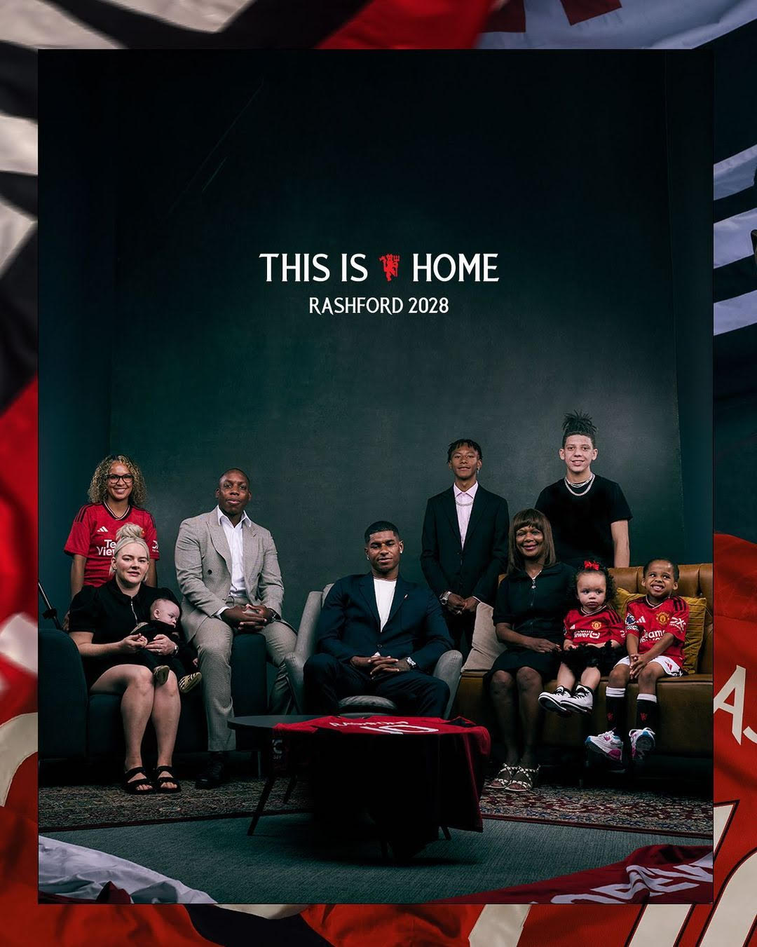 The Man Utd star posed for touching family snaps in the ‘This Is Home’ shoot