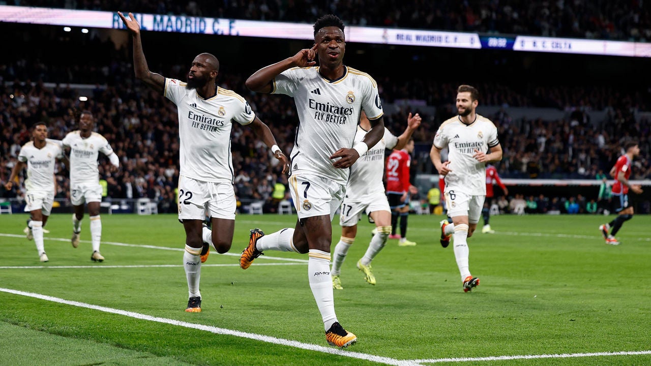 League leaders amongst the goals against Celta at the Bernabéu