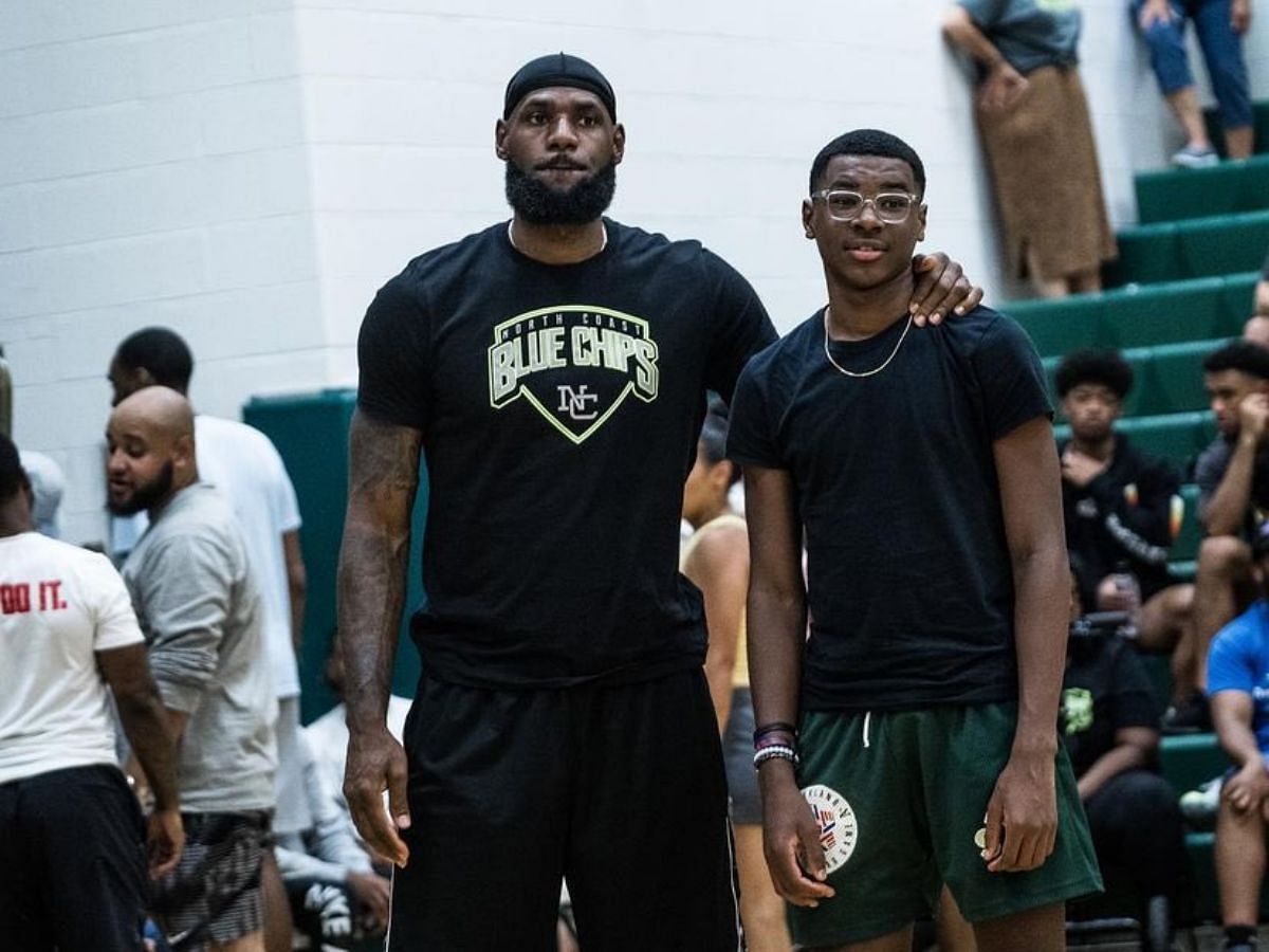 What is Bryce James' age? Looking at the potential timeline as to when LeBron James' second son can be NBA ready