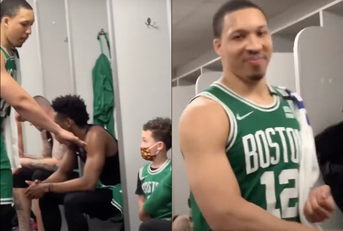 NBA Fan Jokingly Says There Is Some Bad Blood In The Celtics Locker Room  After Jayson Tatum And His Son Deuce Ignore Grant Williams - Fadeaway World
