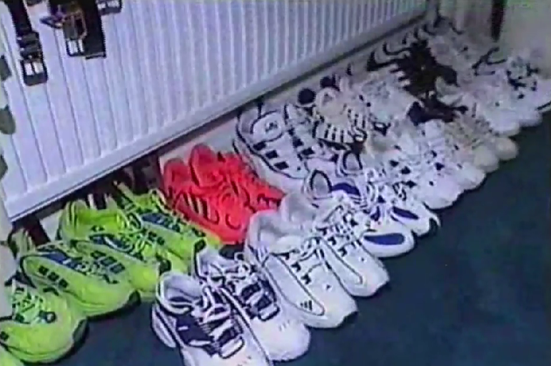 The presenter branded David's 15-pair shoe collection 'massive'