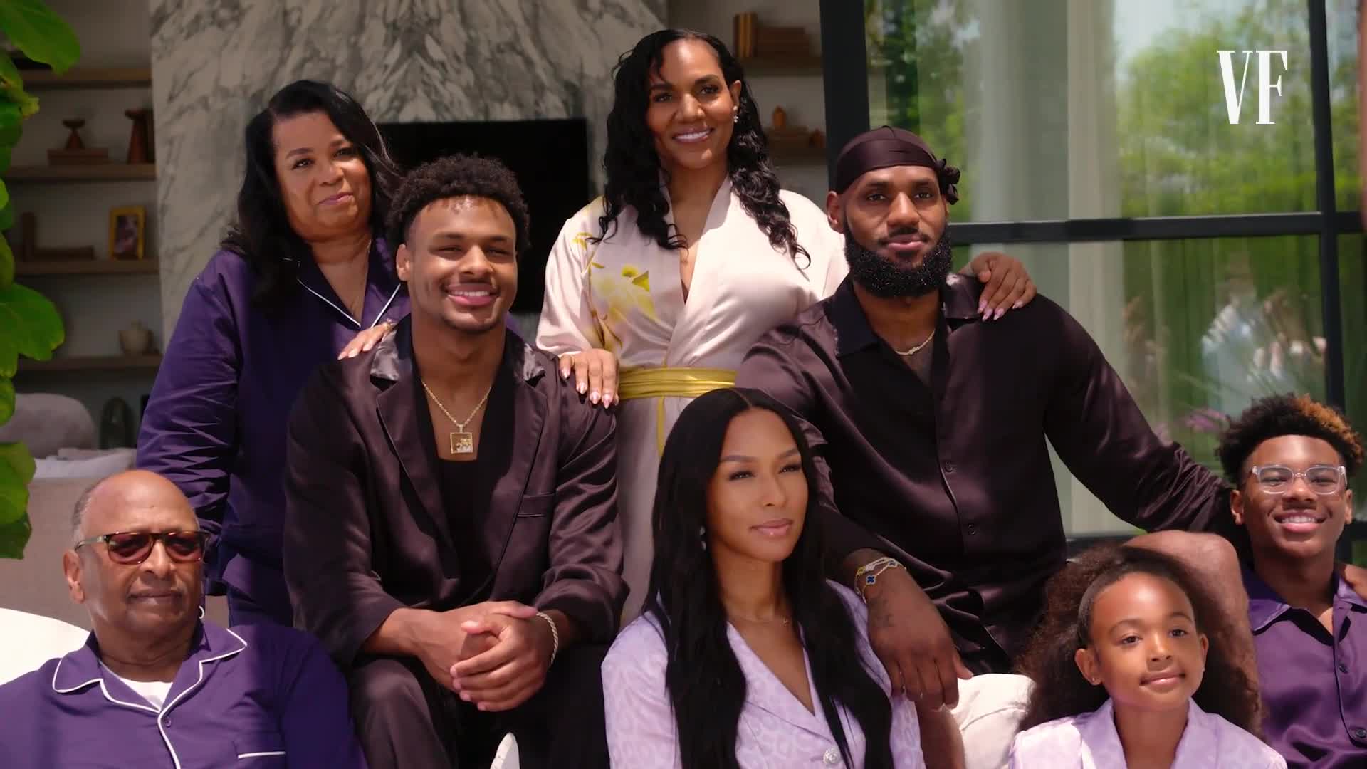 Watch Behind the Scenes with LeBron James and His Family at Home | Vanity Fair