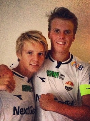 Norway's coach said Odegaard (left) had brought down barriers he never imaged would fall
