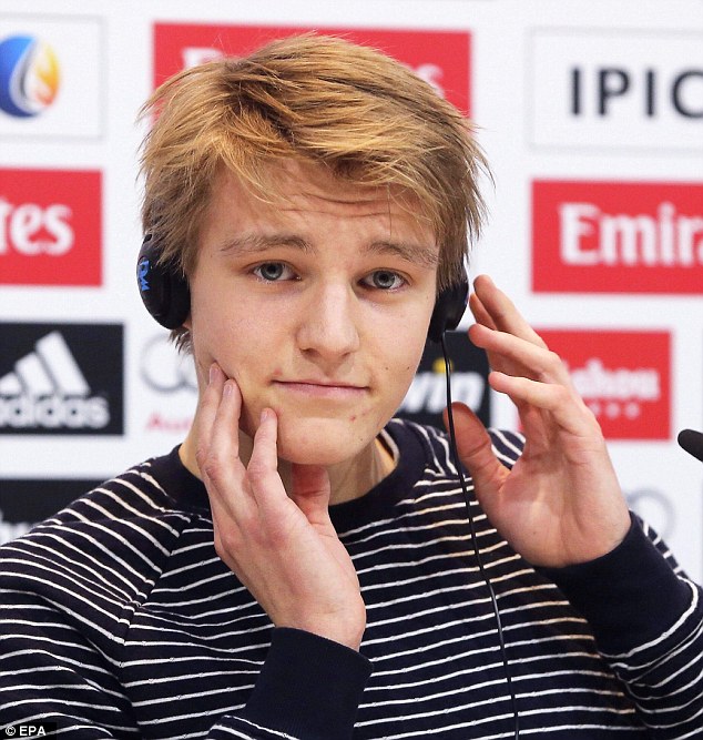 The Norwegian sensation answered only in Norwegian during his press conference in Madrid yesterday, but will be joined at the Spanish club by his father who was also signed as a coach