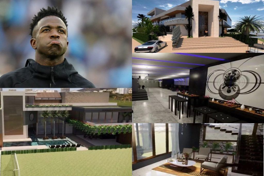 Vinicius, welcome to his new €4m home. With nightclub and football stadium