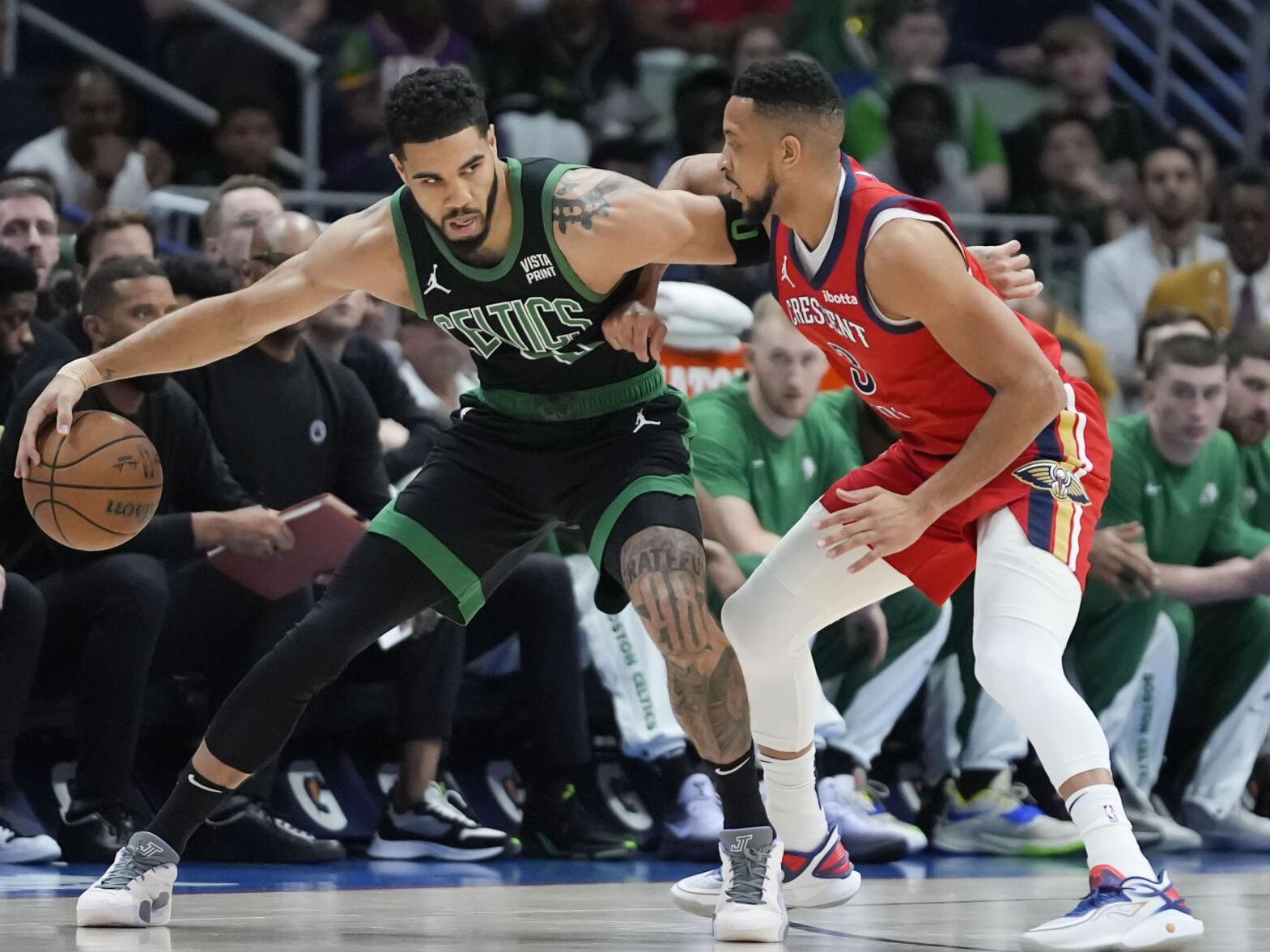 Tatum scores 23 as Celtics rebound from back-to-back losses with 104-92 win  over Pelicans | National Sports | meridianstar.com