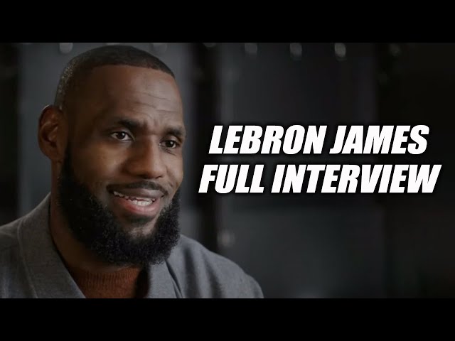 LeBron James on nearing the scoring record, desire to play with Bronny & more | FULL INTERVIEW