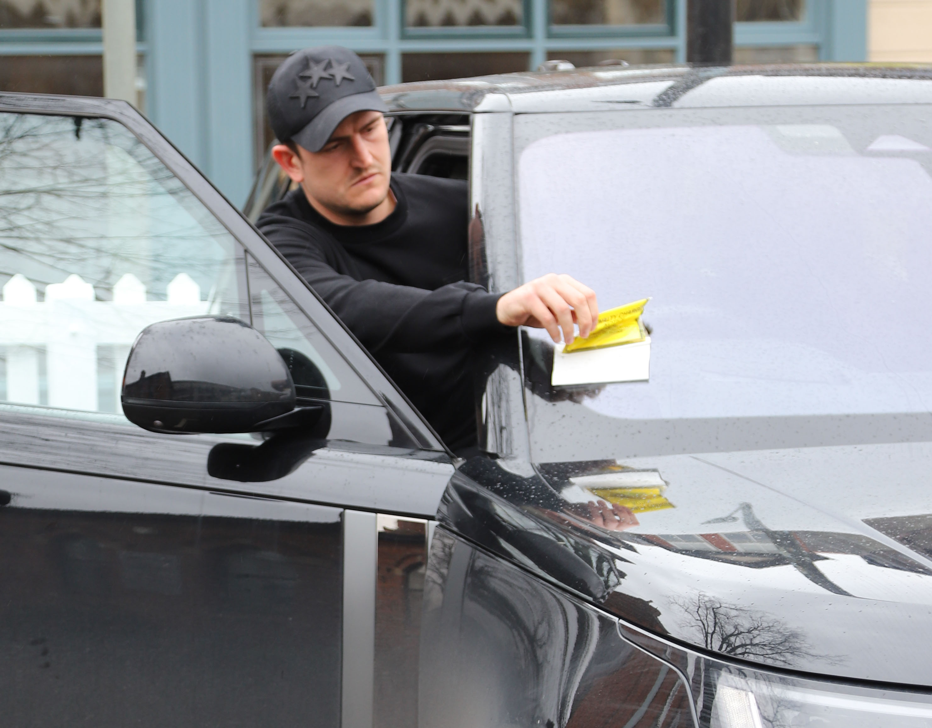 The England star was meeting his Manchester United teammates for some food