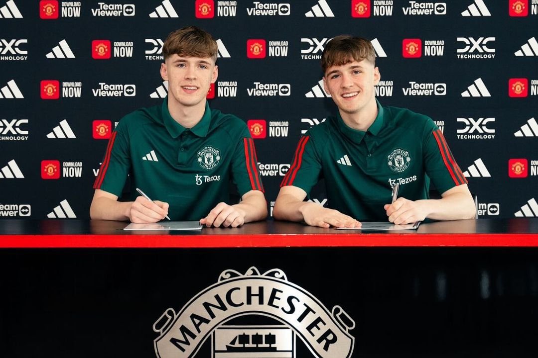 Jack and Tyler Fletcher have signed their first professional contract at Man United