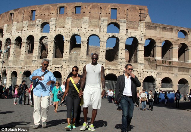 LeBron James walked hand in hand with Savannah at iconic Roman tourist sites during their honeymoon trip