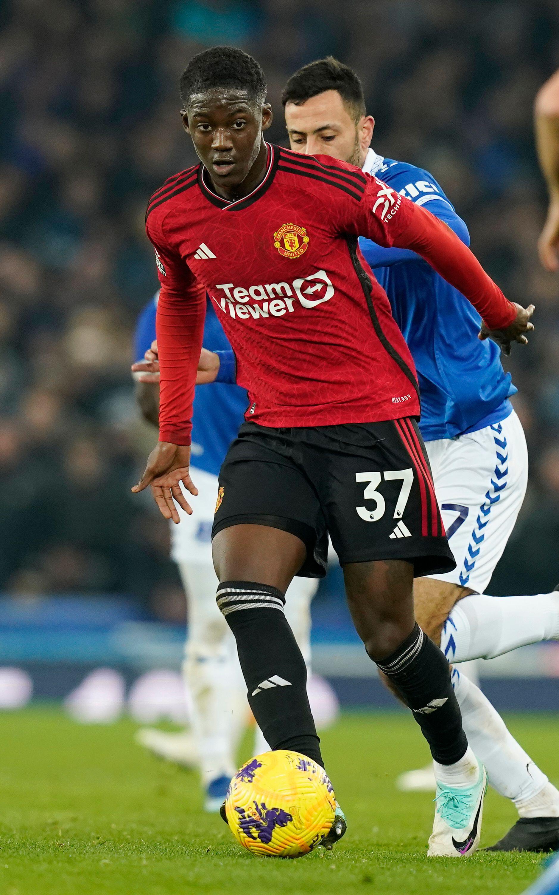 Kobbie Mainoo was one of United's star performers against Everton this month