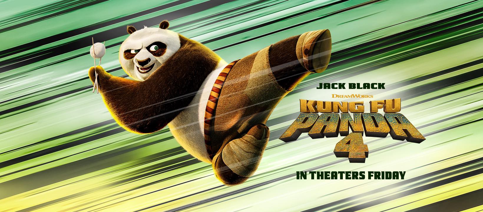 May be an image of panda, slow loris i text que diu 'JACKBLACK JACK BLACK DREAMWORKS PANUA KUNGIFU INTHEATERSFRIDAY IN'THEAT IN THEATERS FRIDAY'