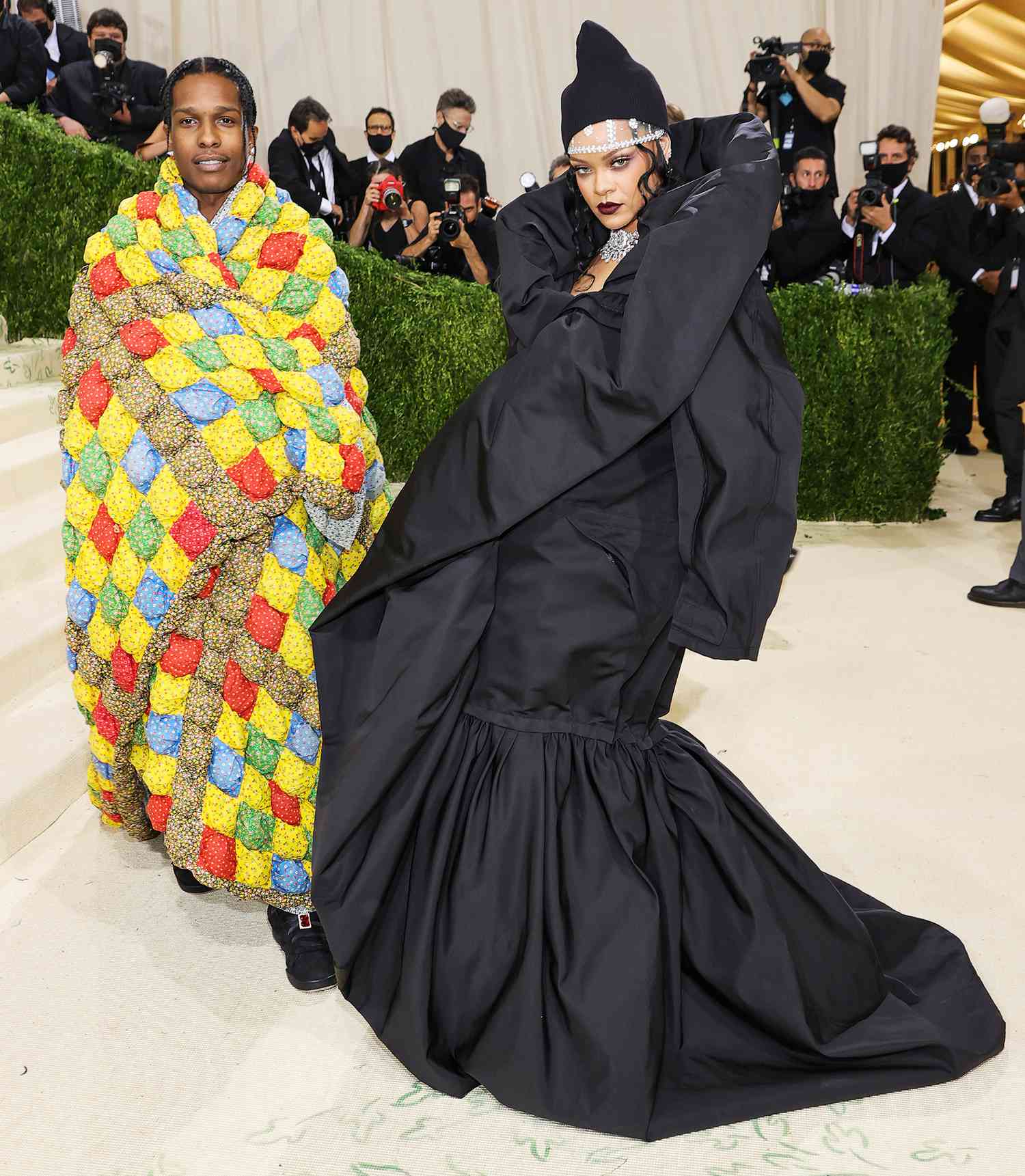 Rihanna and A$AP Rocky Make Their Red Carpet Debut at 2021 Met Gala