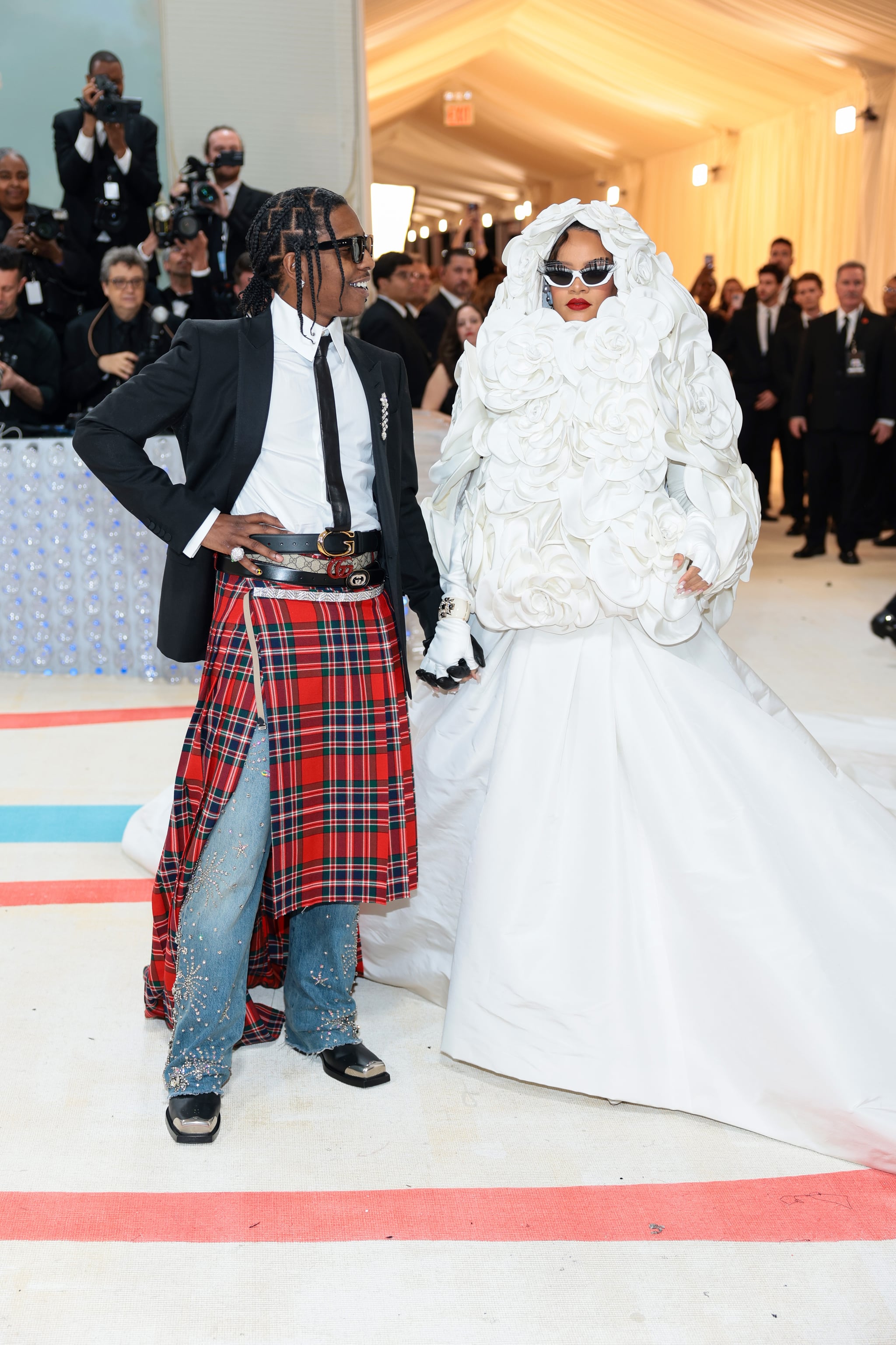 A$AP Rocky and Rihanna at the 2023 Met Gala | See Every Arrival on the 2023 Met Gala Red Carpet | POPSUGAR Fashion UK Photo 4