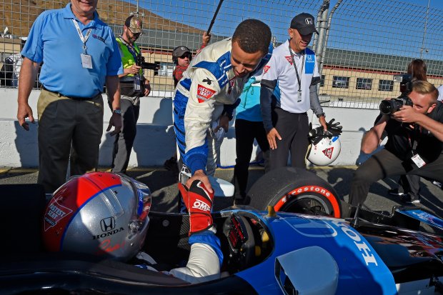 Celebrity chef Ayesha Curry is IndyCar race grand marshal