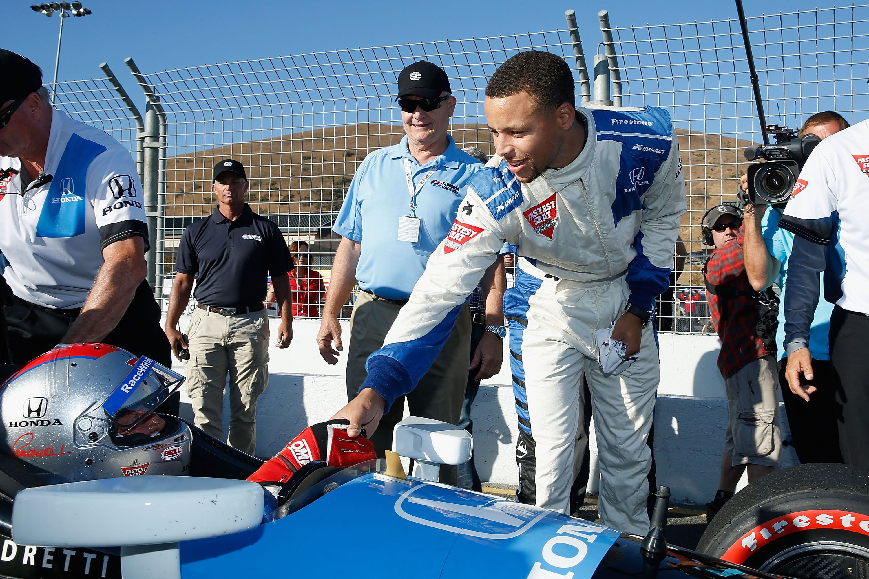 Mario Andretti took Ayesha and Steph Curry for a 100-mph IndyCar ride | For  The Win