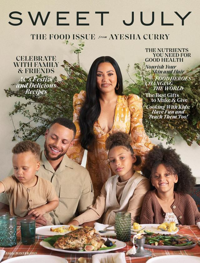 Ayesha and Steph Curry Photographed with Their 3 Children in Sweet July Cover Sneak Peek