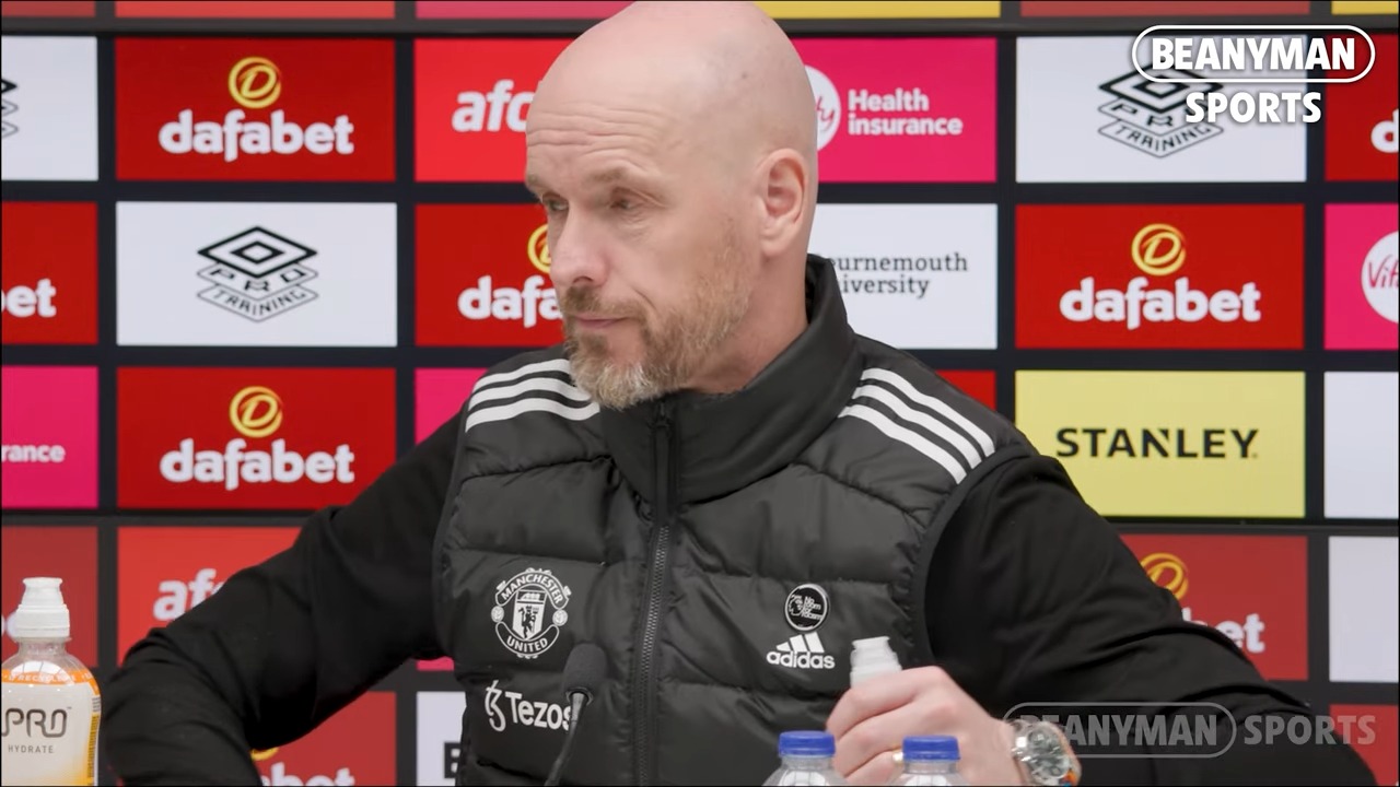 Erik Ten Hag stormed out of a press conference following the Bournemouth game