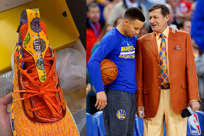 NBA All Star and GoldenState Warriors Guard Stephen Curry creates special Under Armour shoe in memory of Craig Sager.... #StayingSagerStrong - Sager Strong Foundation