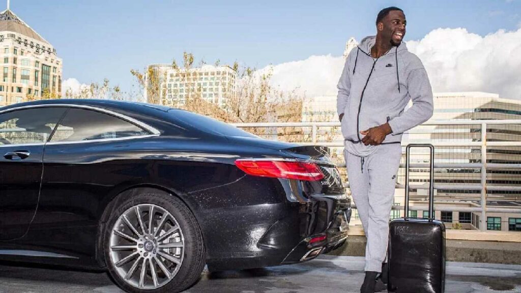 Draymond Green with his Mercedes-Benz S-Class