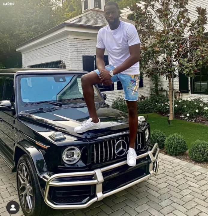 Draymond Green with his Mercedes-Benz G-Class