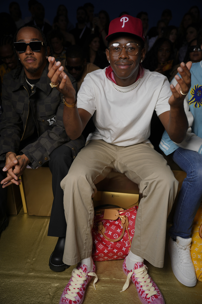 Tyler the Creator at the Louis Vuitton Spring 2024 Menswear Collection Runway Show on June 20, 2023 in Paris, France.