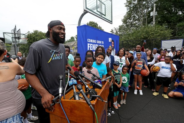 Celtics' Jaylen Brown focuses on the kids of Boston with Dorchester court  project