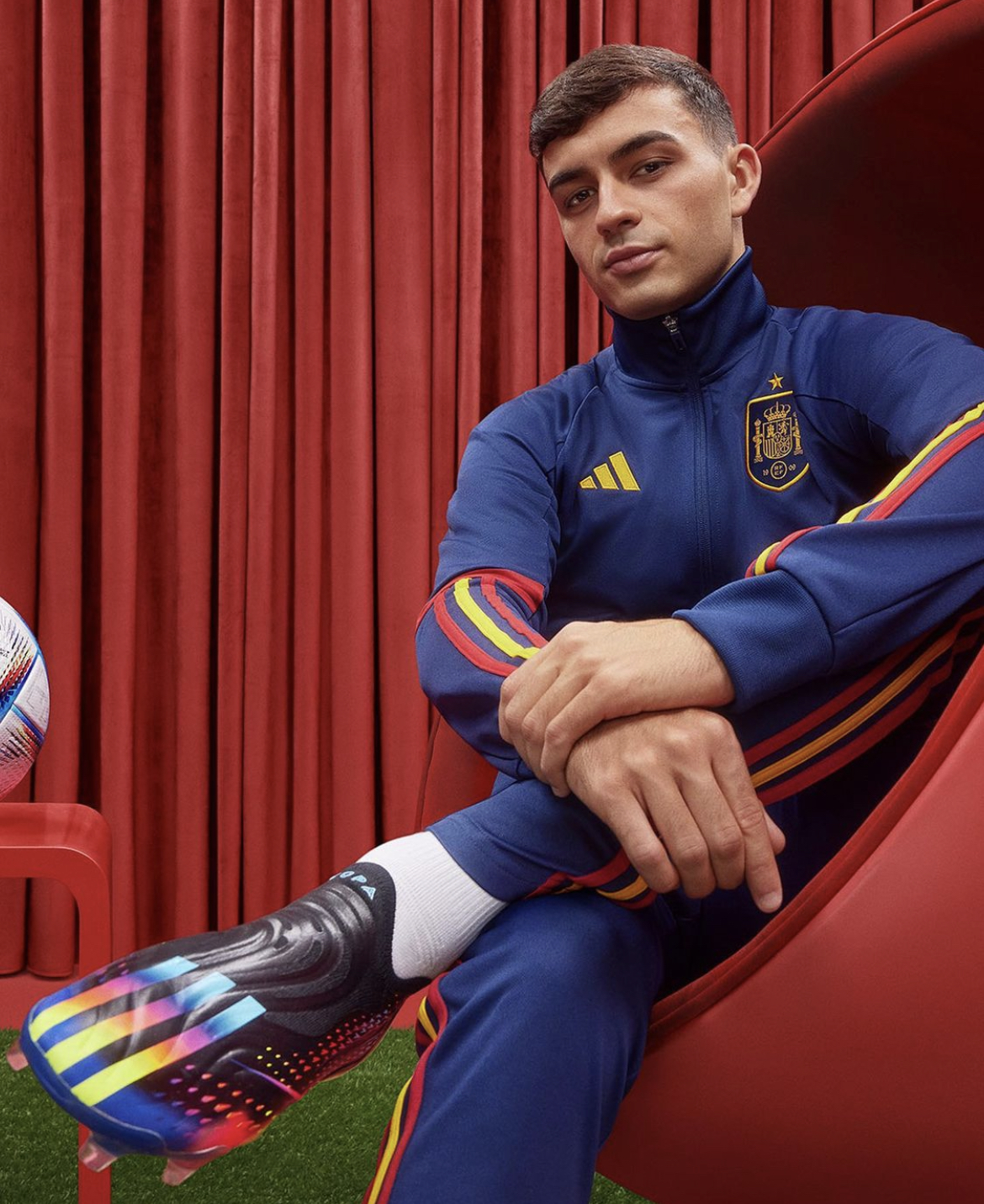 BarçaTimes on X: "| Pedri with the new Adidas shoes for the World Cup.  #fcblive ️ https://t.co/Ws8fypp4Jg" / X