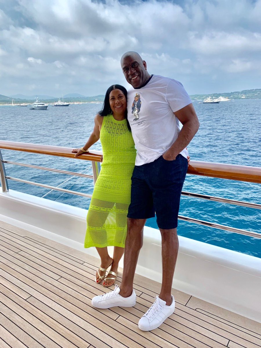 Earvin Magic Johnson on X: "Enjoying vacation with my beautiful queen @cjbycookie and our great friends on the Aquila yacht! https://t.co/ohHHPKSeC7" / X