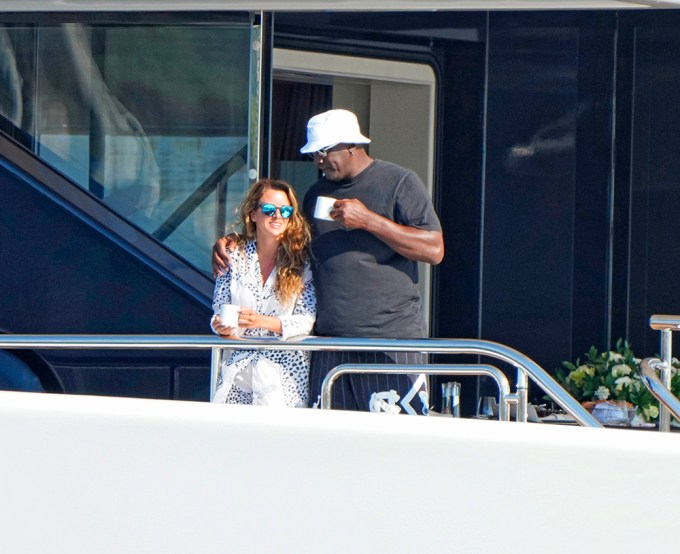 Michael Jordan and his wife Yvette Prieto enjoy a romantic vacation on a yacht in St. Petersburg. Tropez